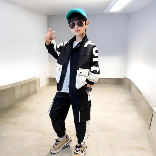 Boys Stylish Black Co-ord Set