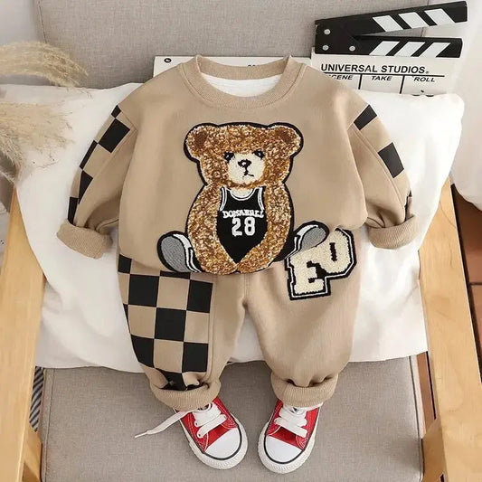 Boys Brown Bear Tracksuit
