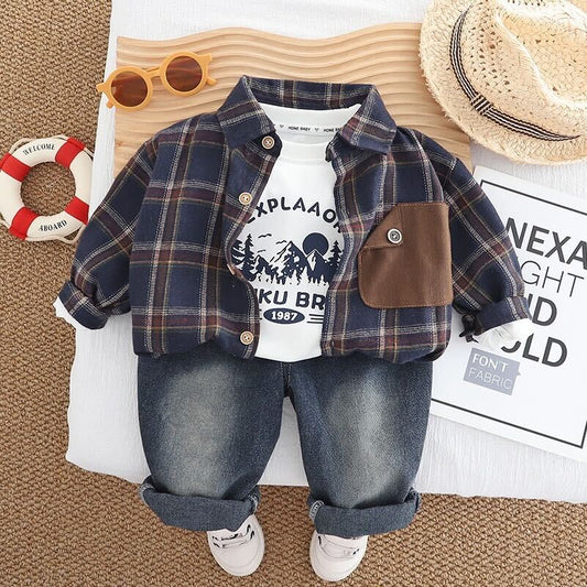 Contrast pocket three piece set