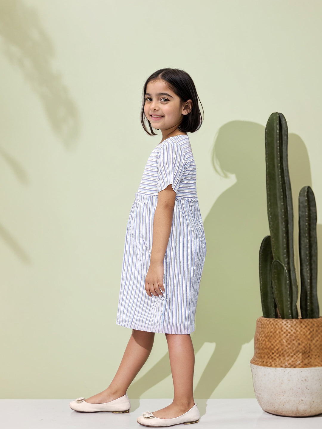 Toonyport Girls Printed Fit & Flare Dress