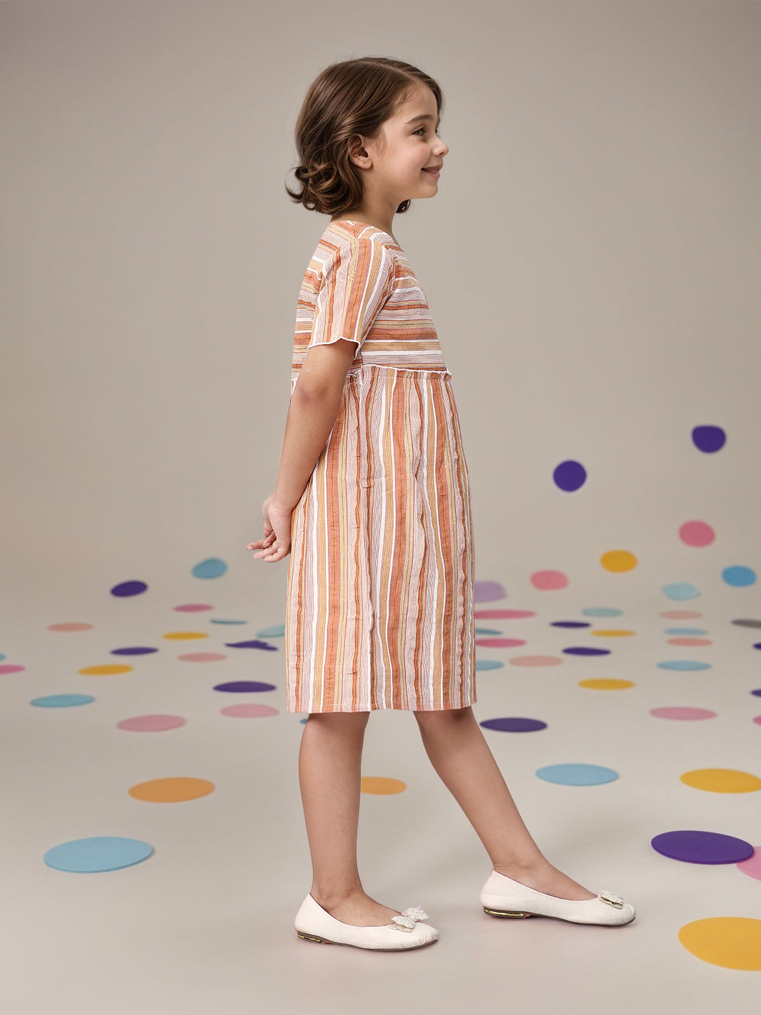 Toonyport Girls Printed Fit & Flare Dress
