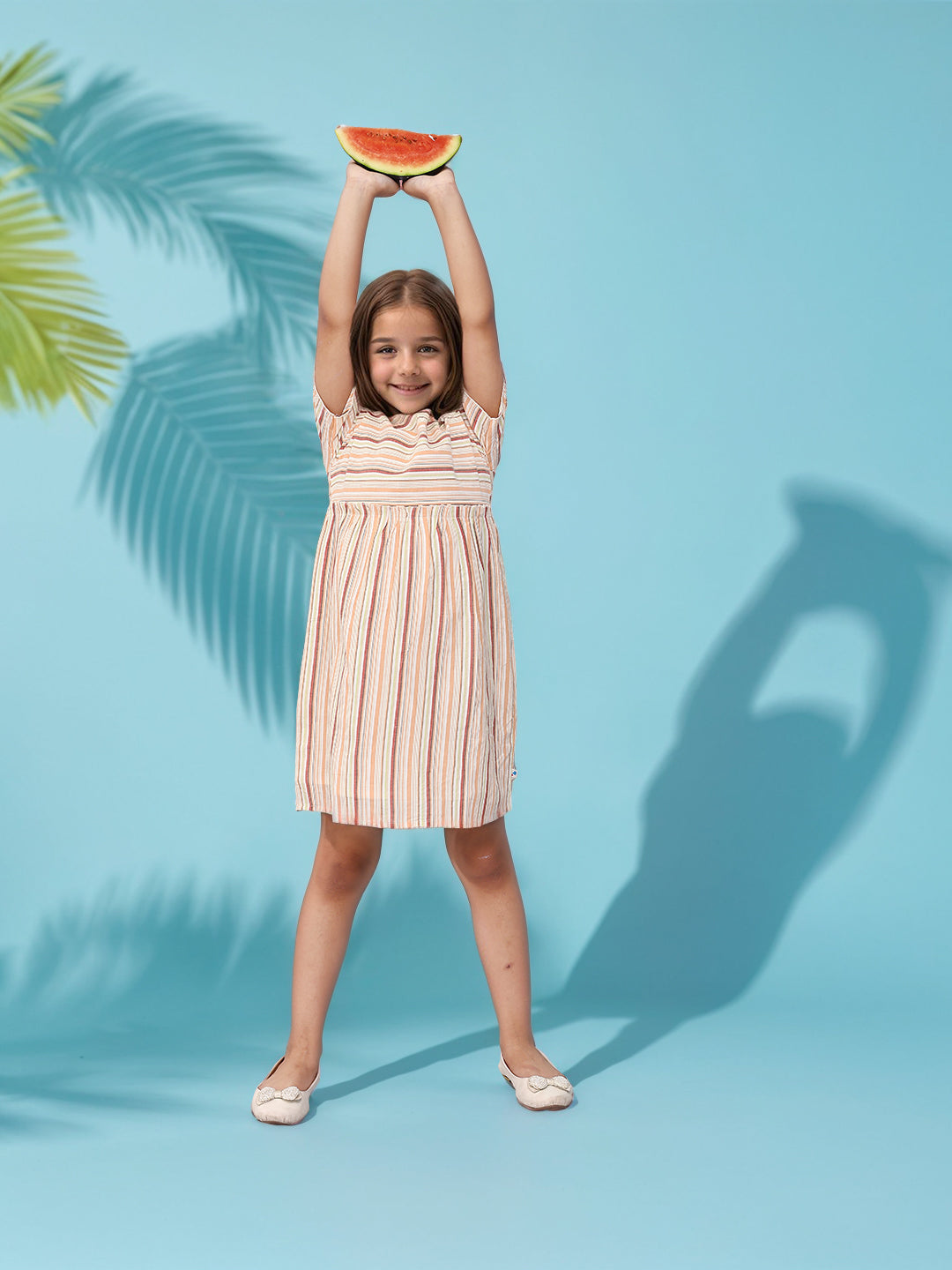 Toonyport Girls Printed Fit & Flare Dress