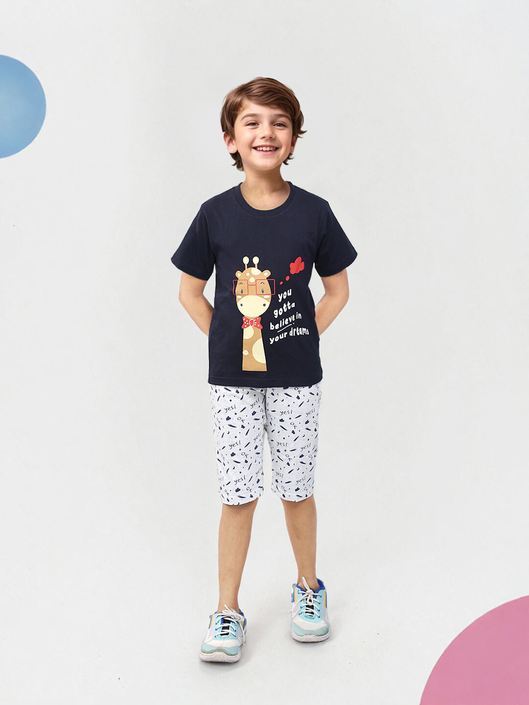 Toonyport Pack Of 2 Pure Cotton Capri Sets