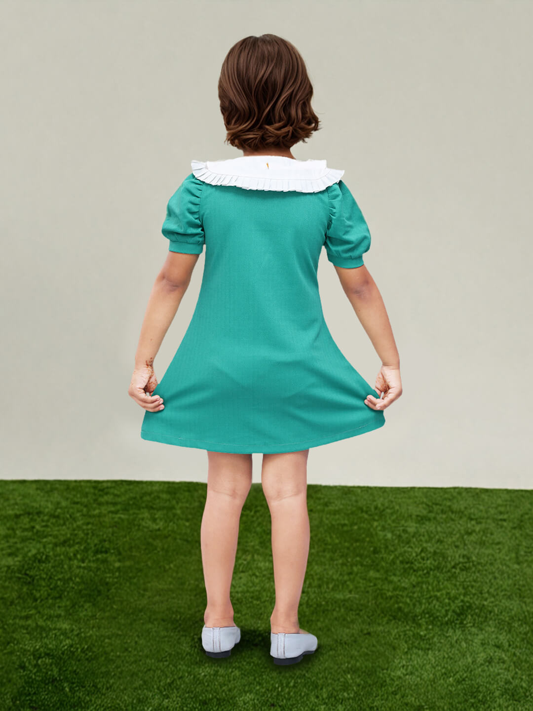 Toonyport Girls Printed Fit & Flare Dress