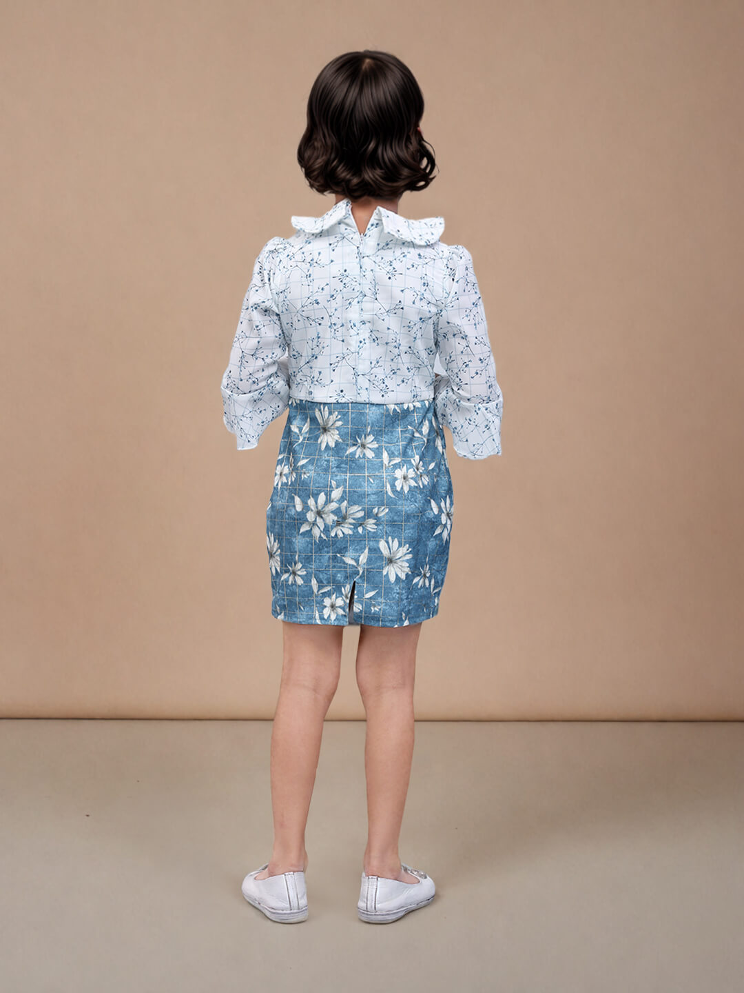 Toonyport Girls Printed Fit & Flare Dress