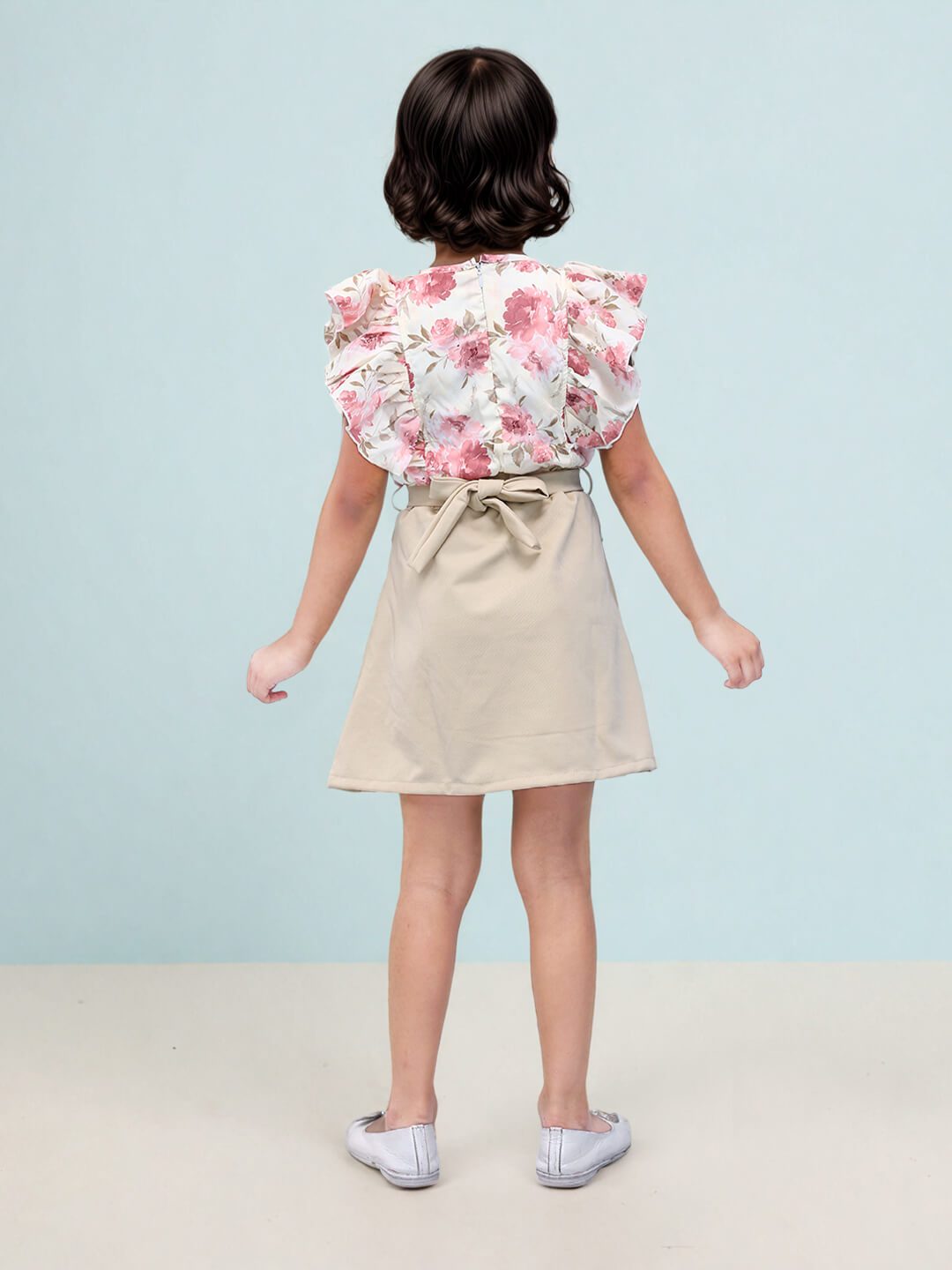 Toonyport Girls Printed Fit & Flare Dress