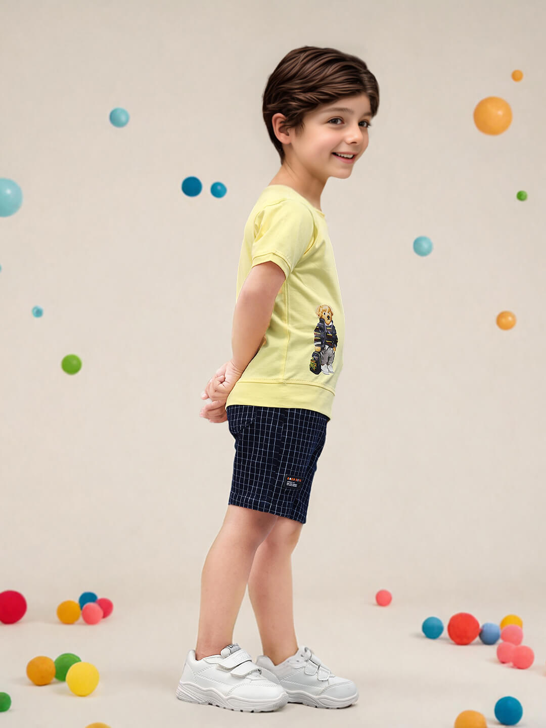 Kickoff Style: Boys' Cotton Printed Premium Denim Pant Set