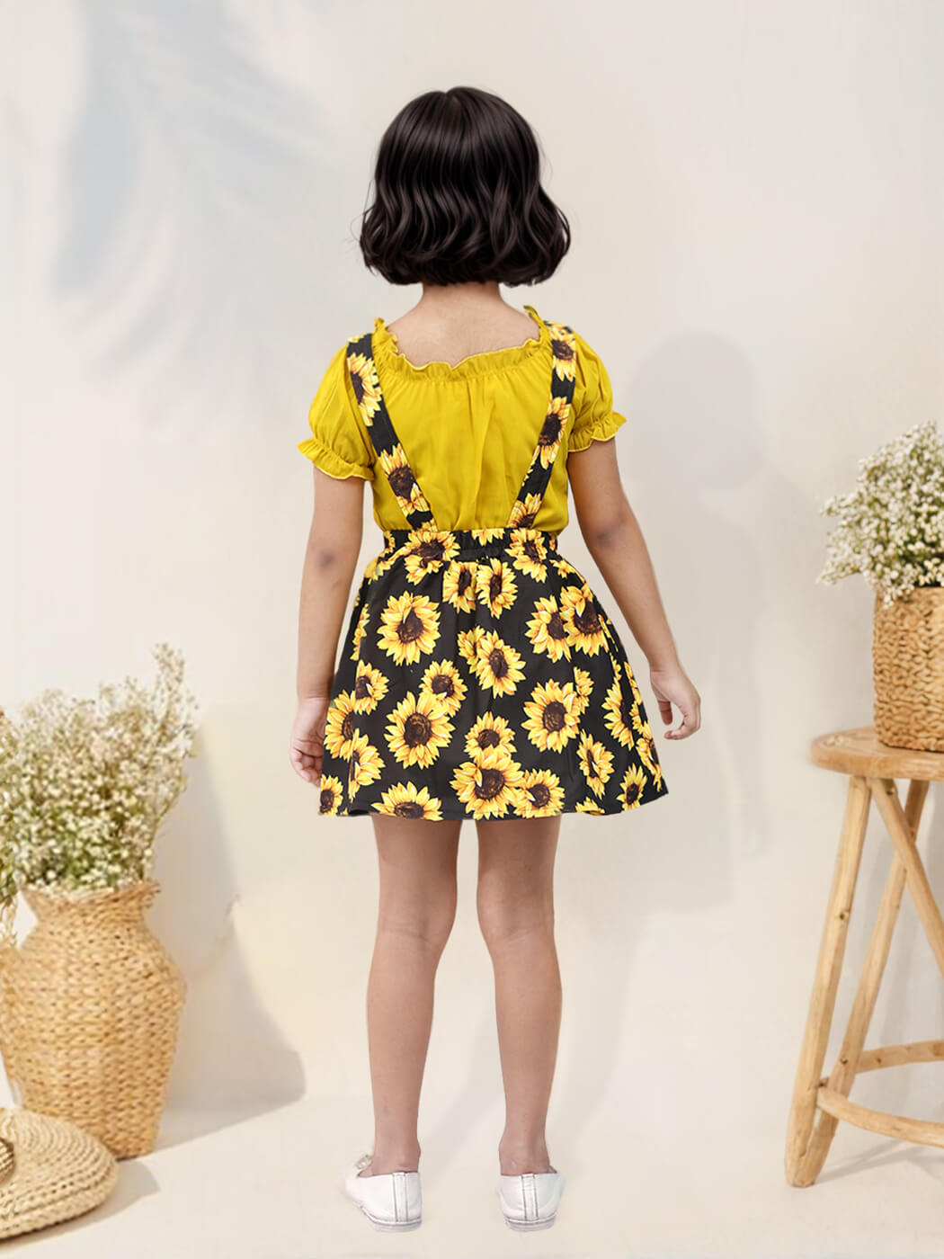 Toonyport Girls Printed Fit & Flare Dress