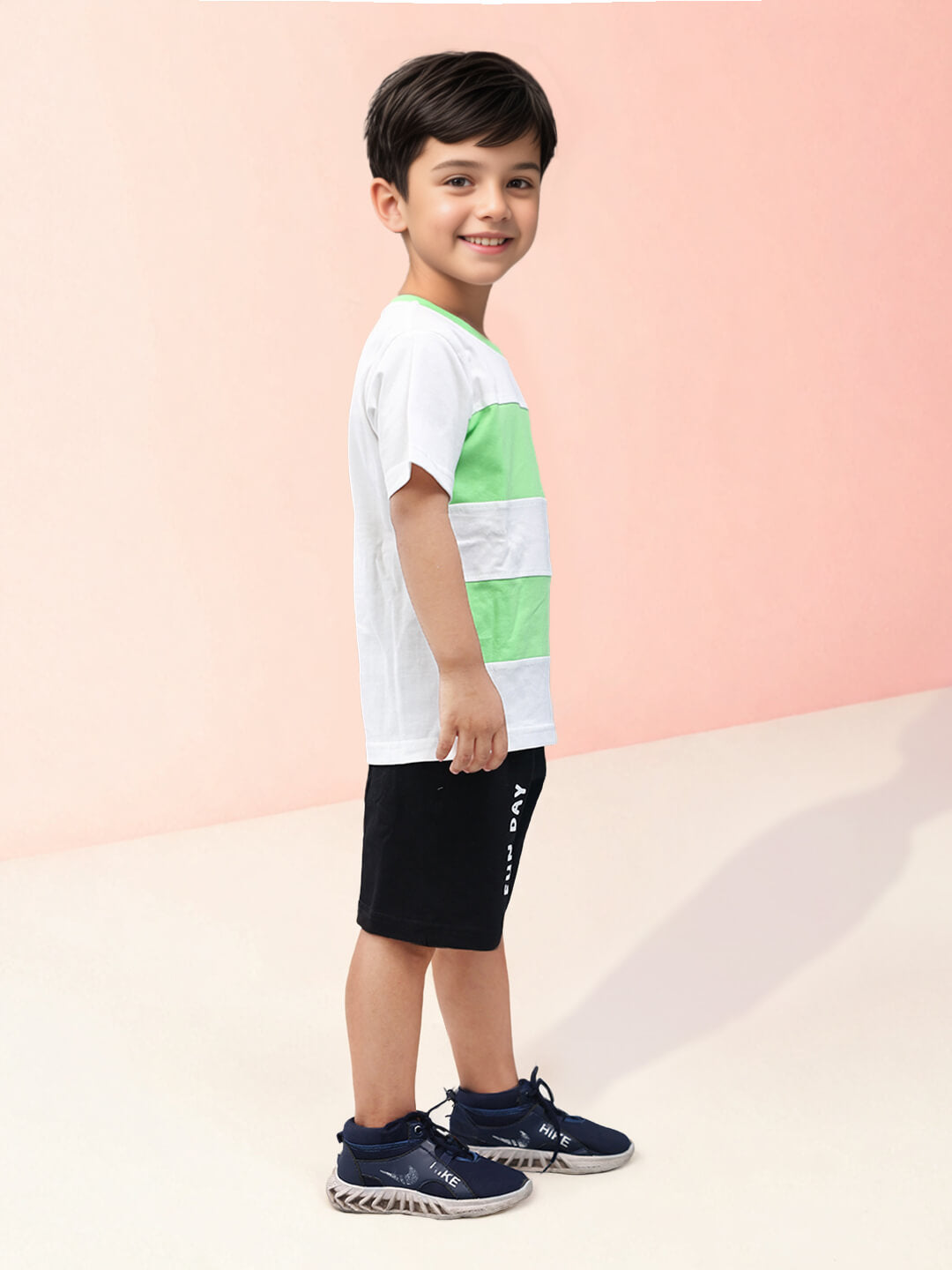 Cool & Classy: Boys' Striped Cotton Premium Clothing Set