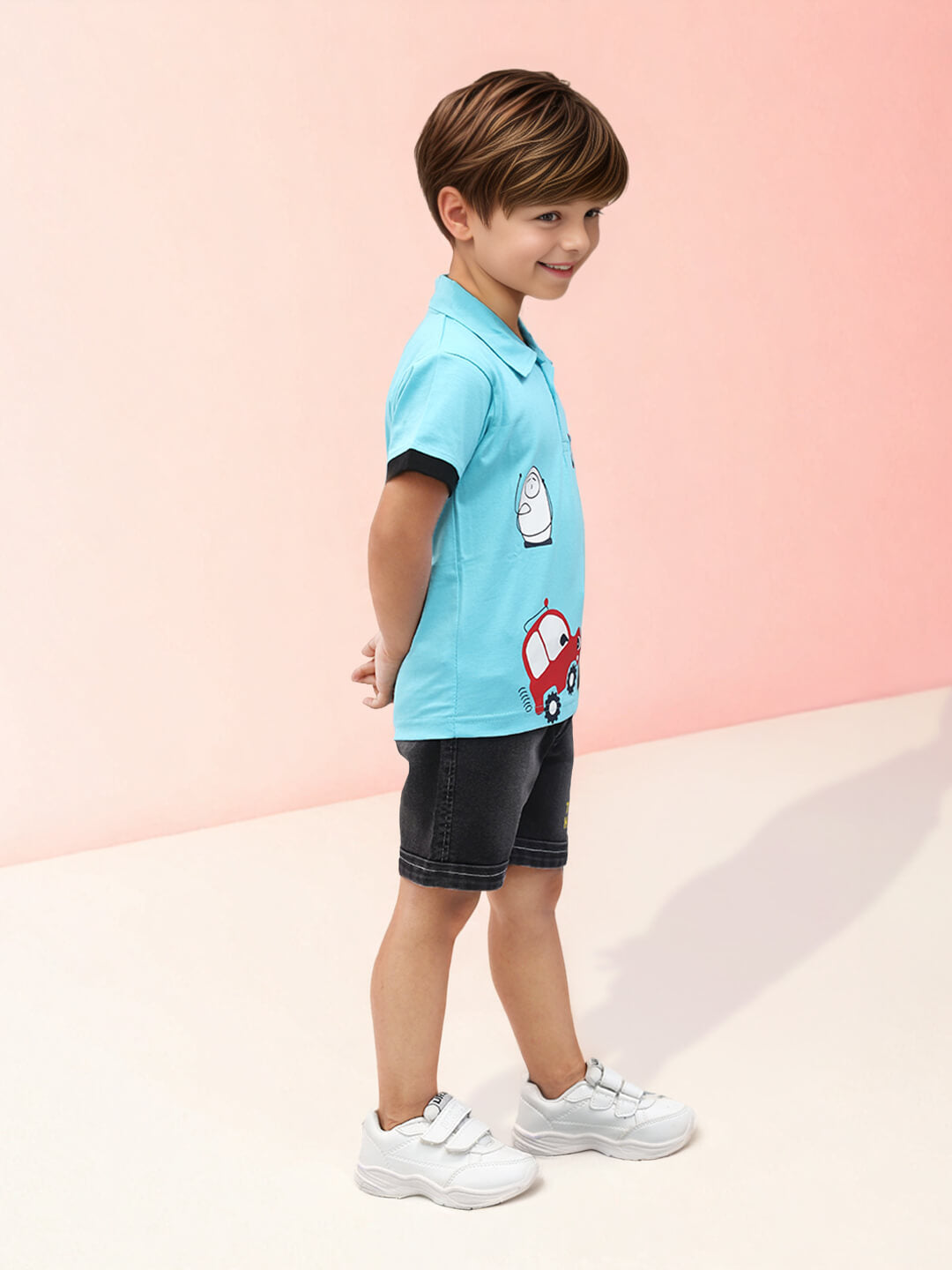 Race Ready: Boys' Cotton Car Printed Premium Clothing Set