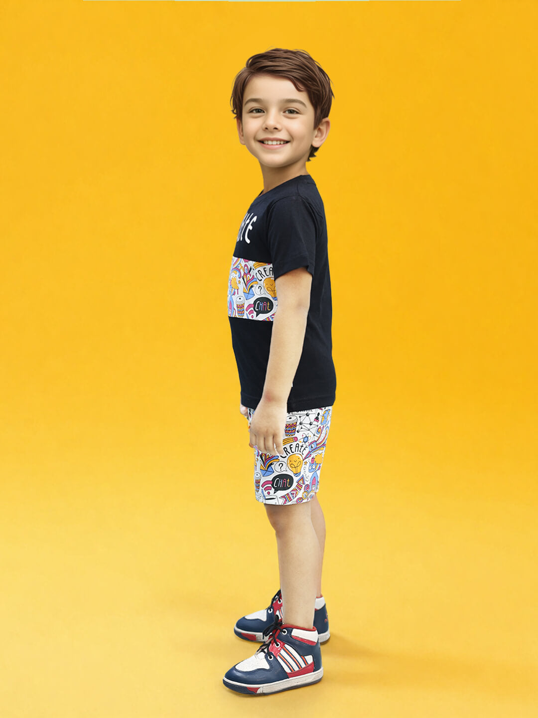 Toonyport Whimsy Doodled Cotton Clothing Set