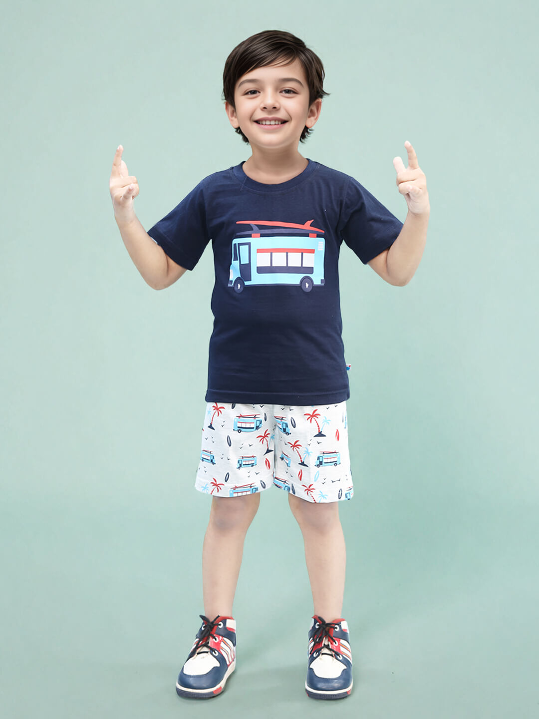 Toonyport Bus Adventure Cotton Clothing Set