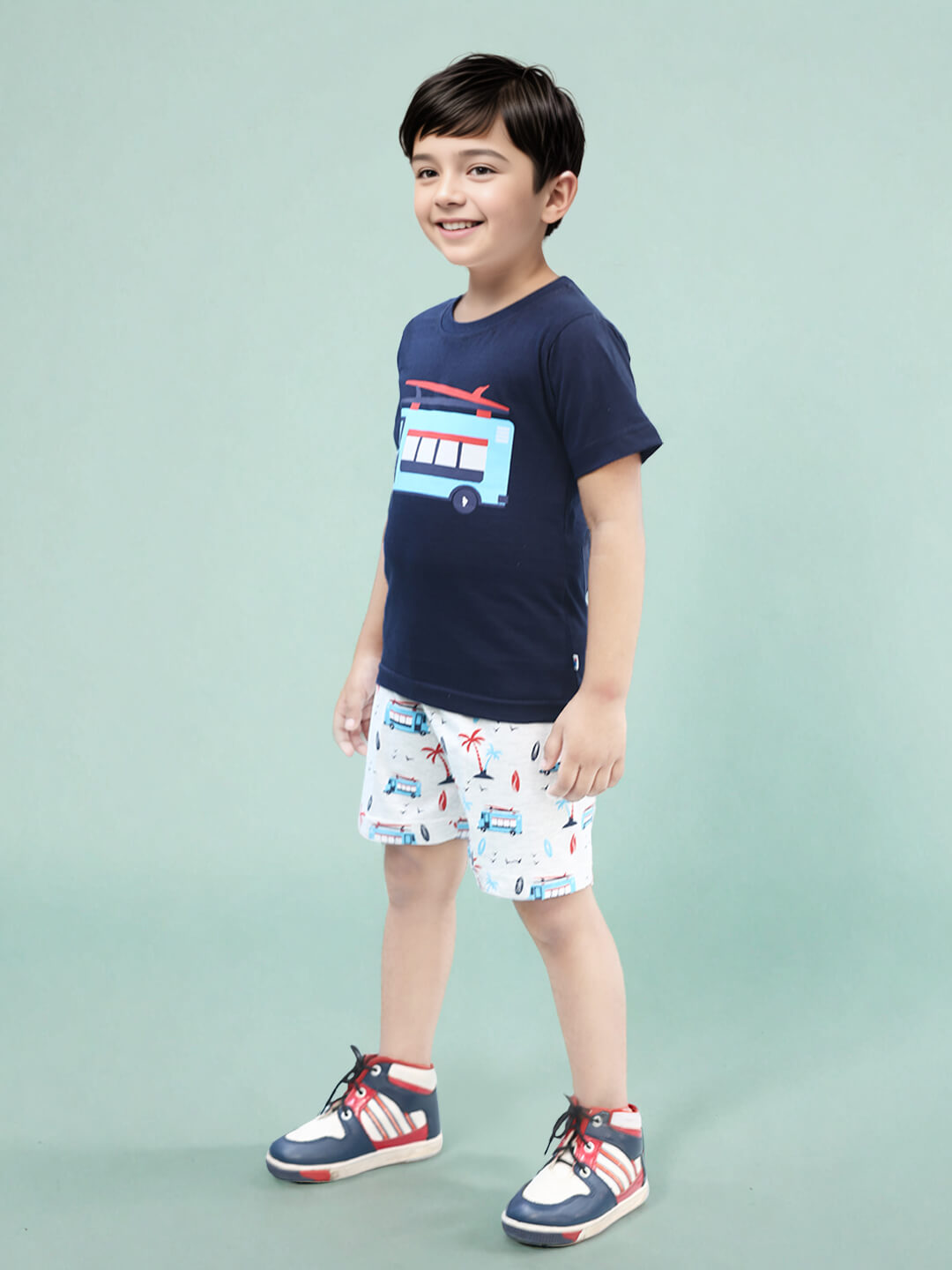 Toonyport Bus Adventure Cotton Clothing Set