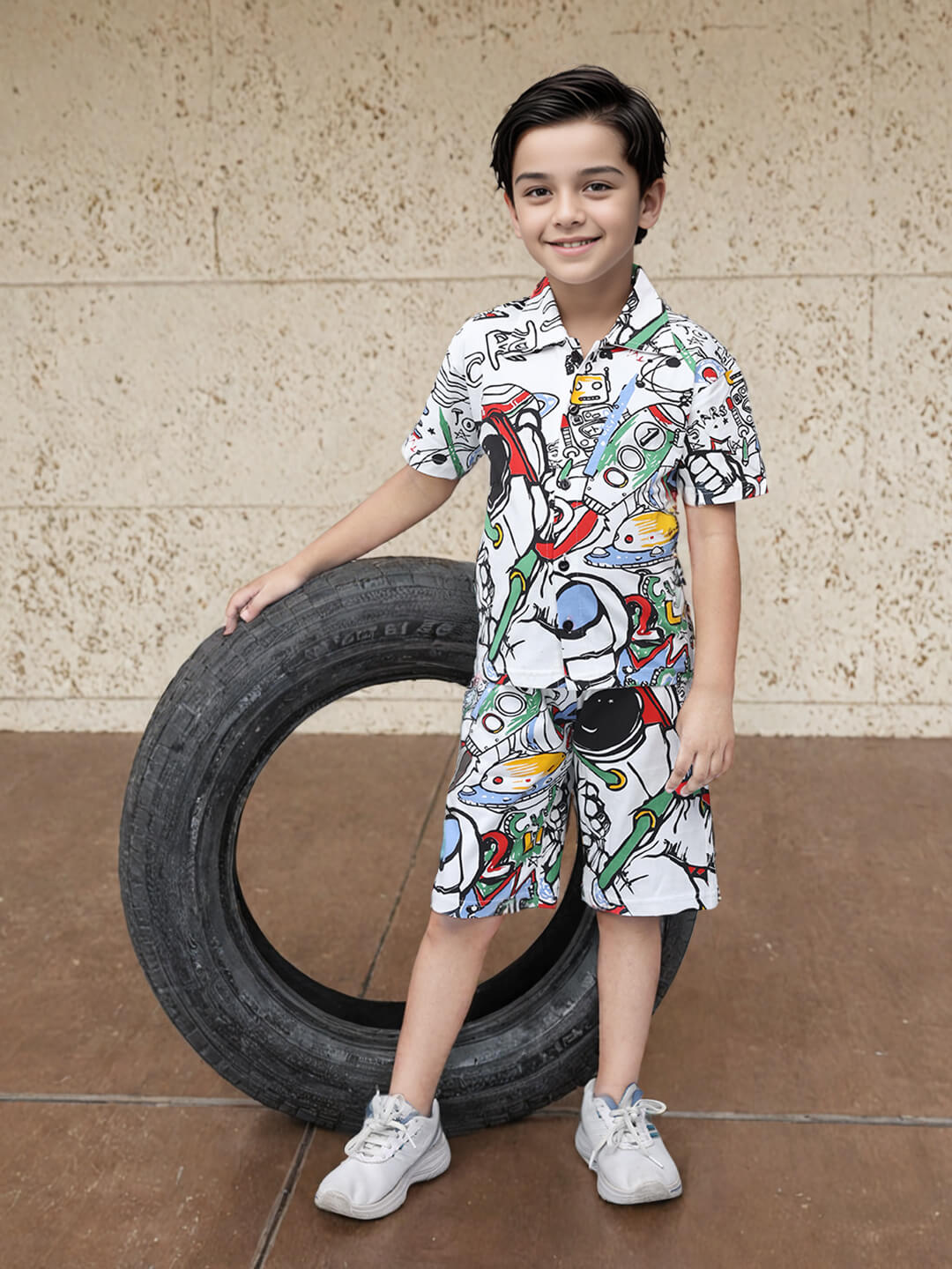 Toonyport Boys' Graphic Printed Clothing Set