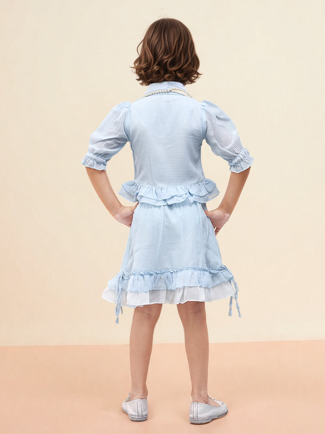 Toonyport Girls Ruffled Skirt & Top Set