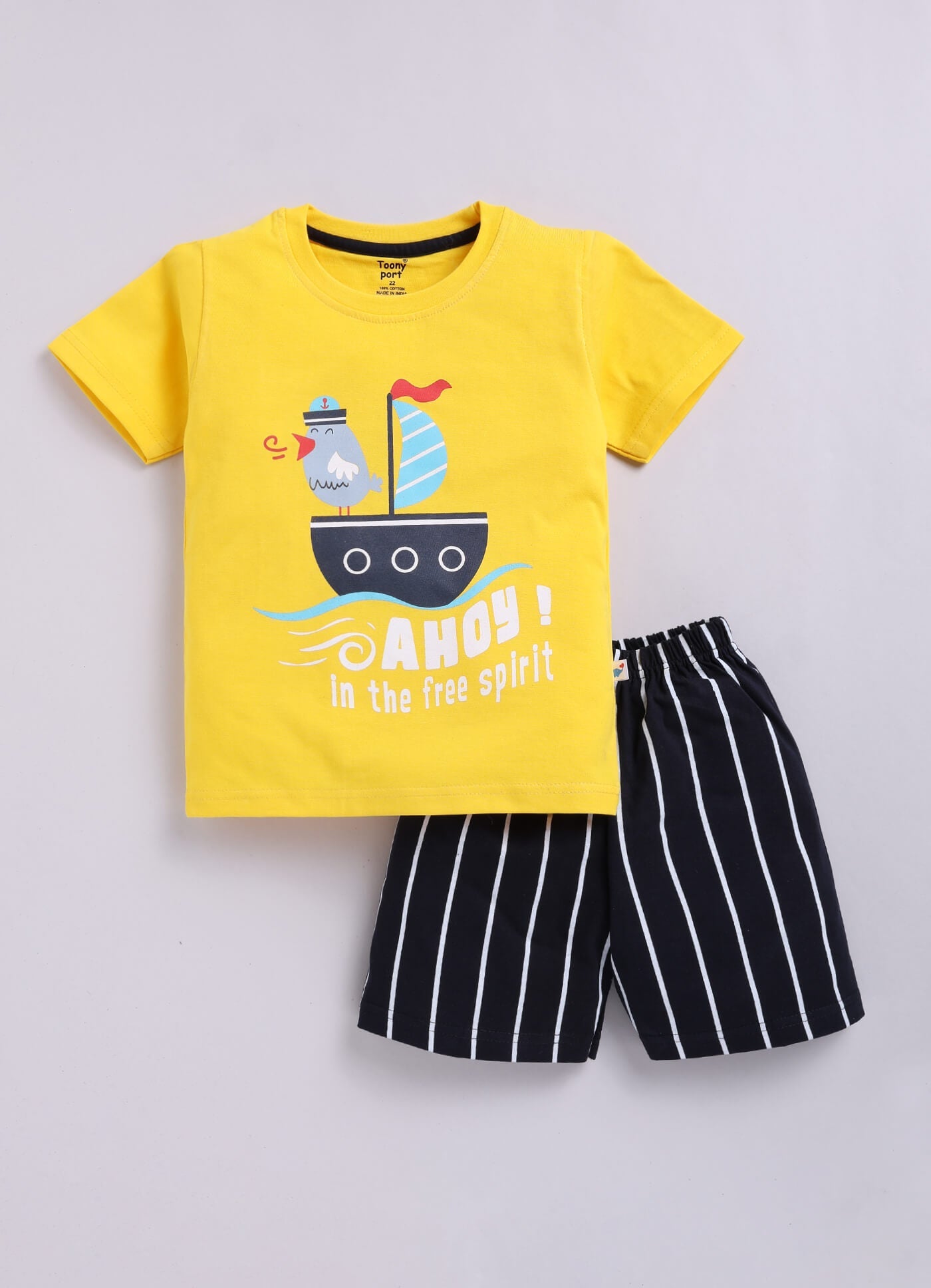 Toonyport Pack Of 2 Pure Cotton Clothing Sets