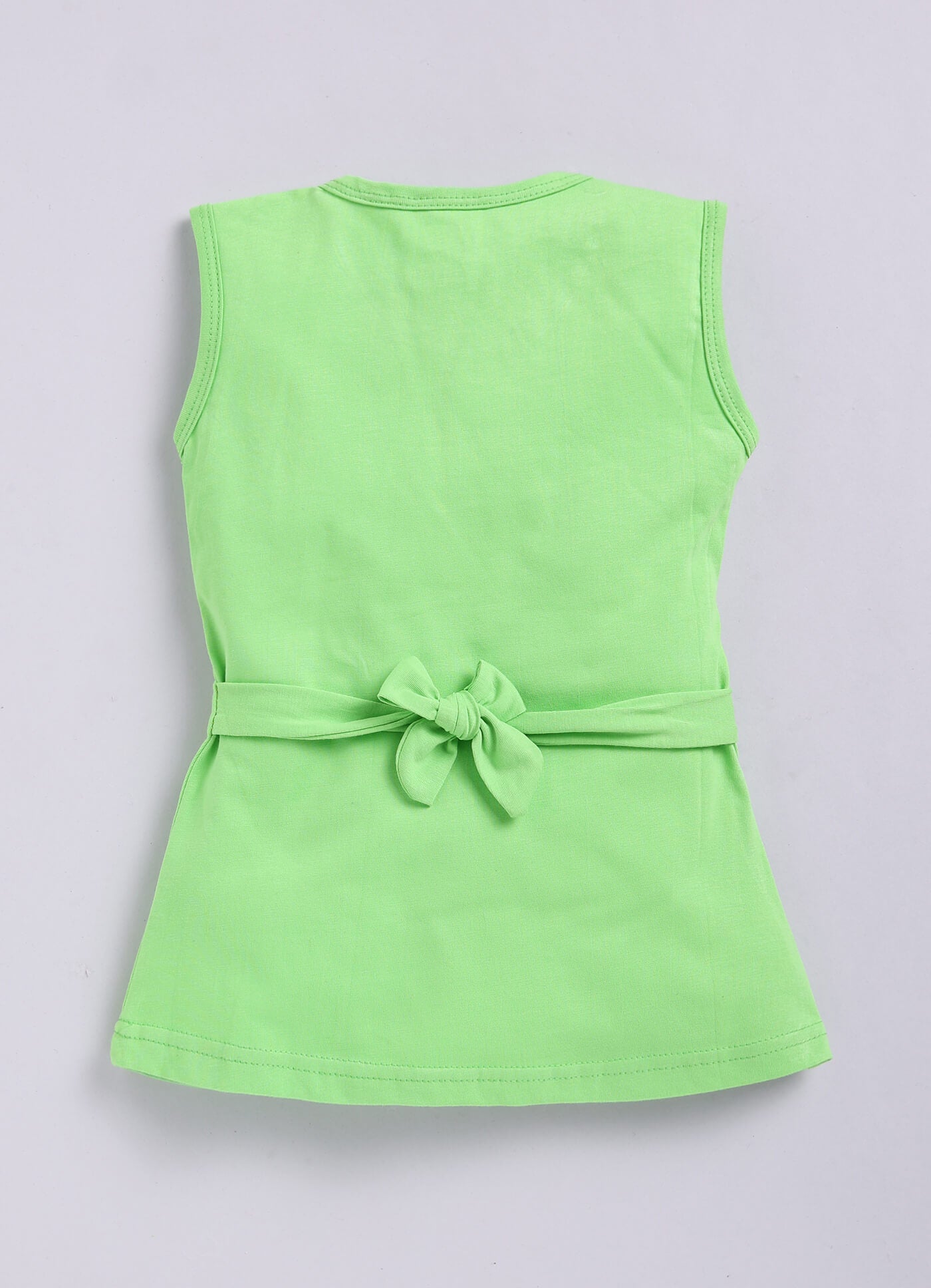 Toonyport Pack OF 2 Cotton Printed A-line Frocks For Girls