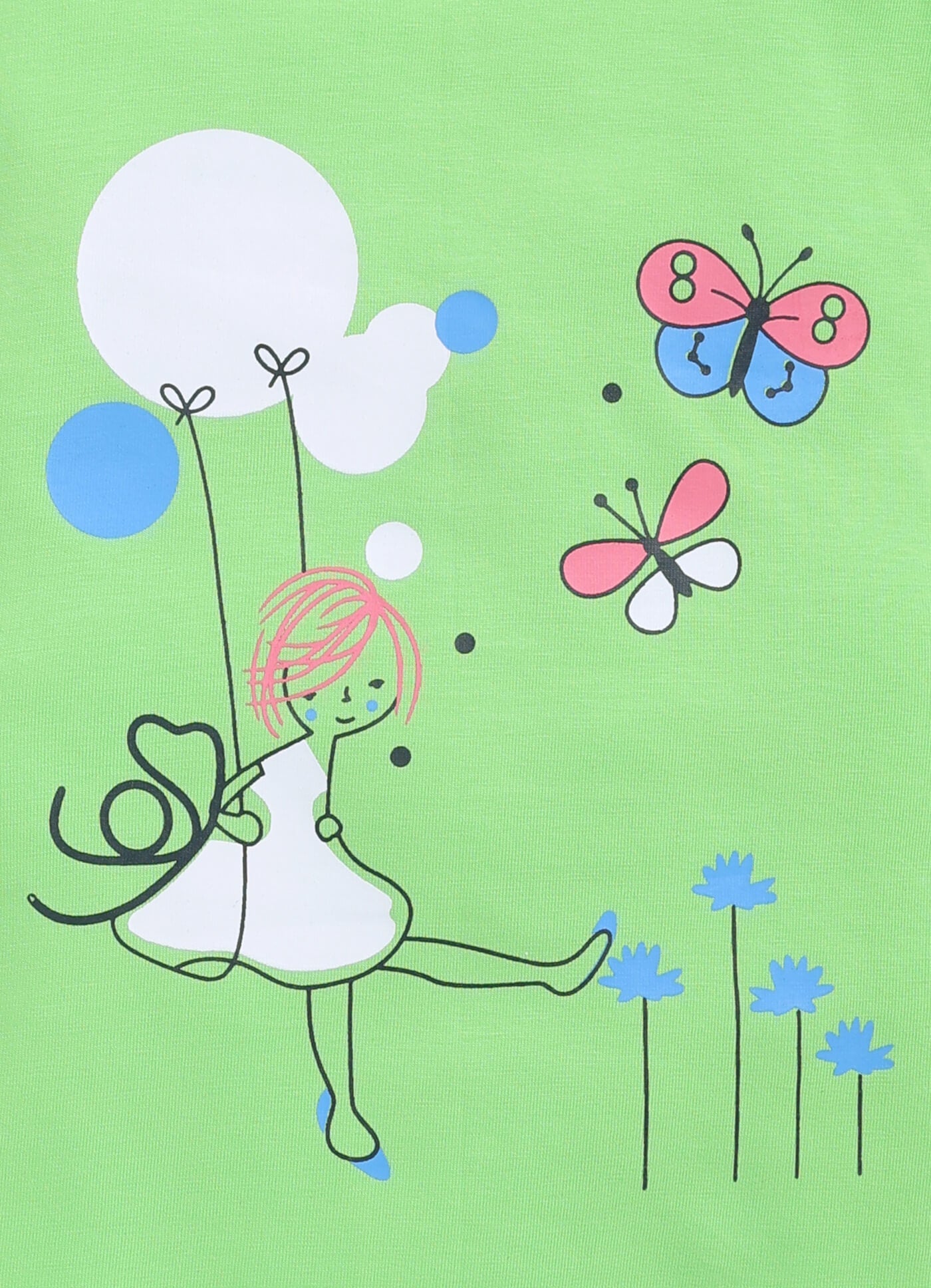 Toonyport Pack OF 2 Cotton Printed A-line Frocks For Girls