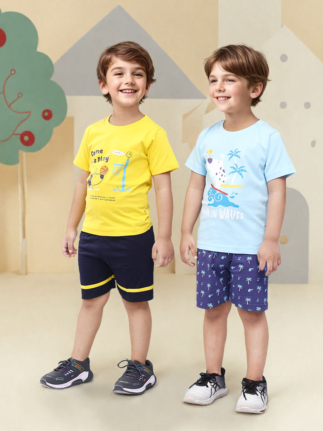 Toonyport Pack Of 2 Pure Cotton Clothing Sets