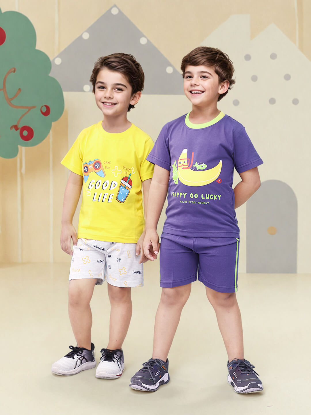 Toonyport Pack Of 2 Pure Cotton Clothing Sets