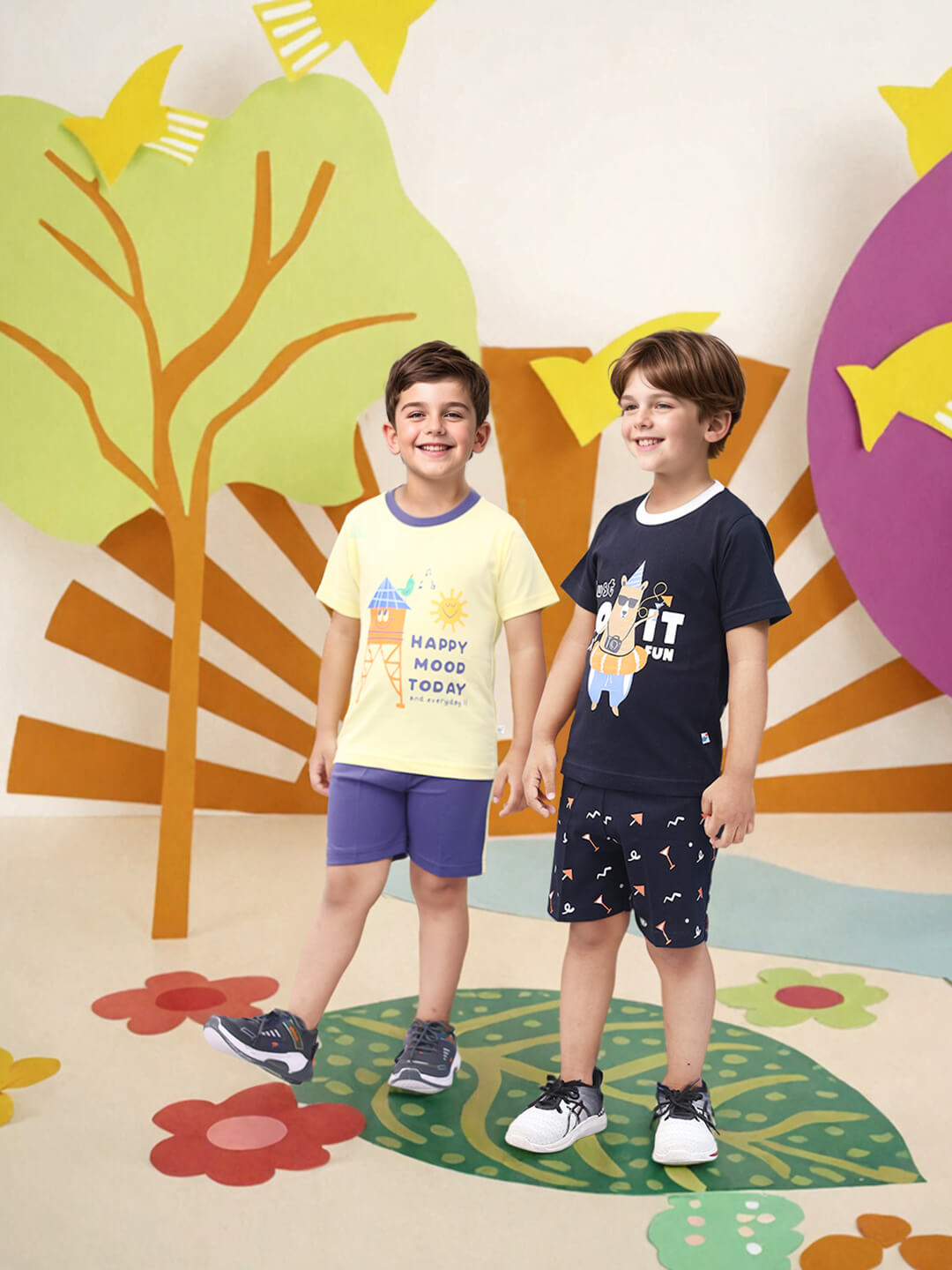 Toonyport Pack Of 2 Pure Cotton Clothing Sets