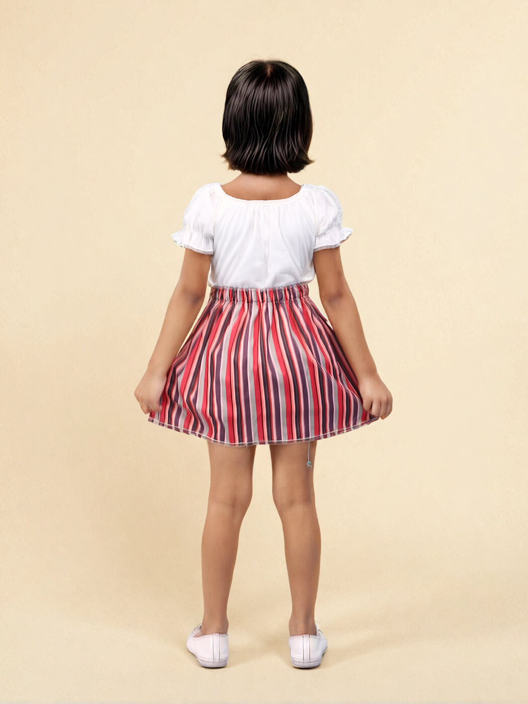 Toonyport Girls Cotton Printed Fit & Flare Dress