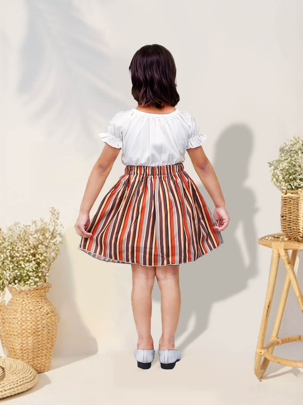 Toonyport Girls Cotton Printed Fit & Flare Dress