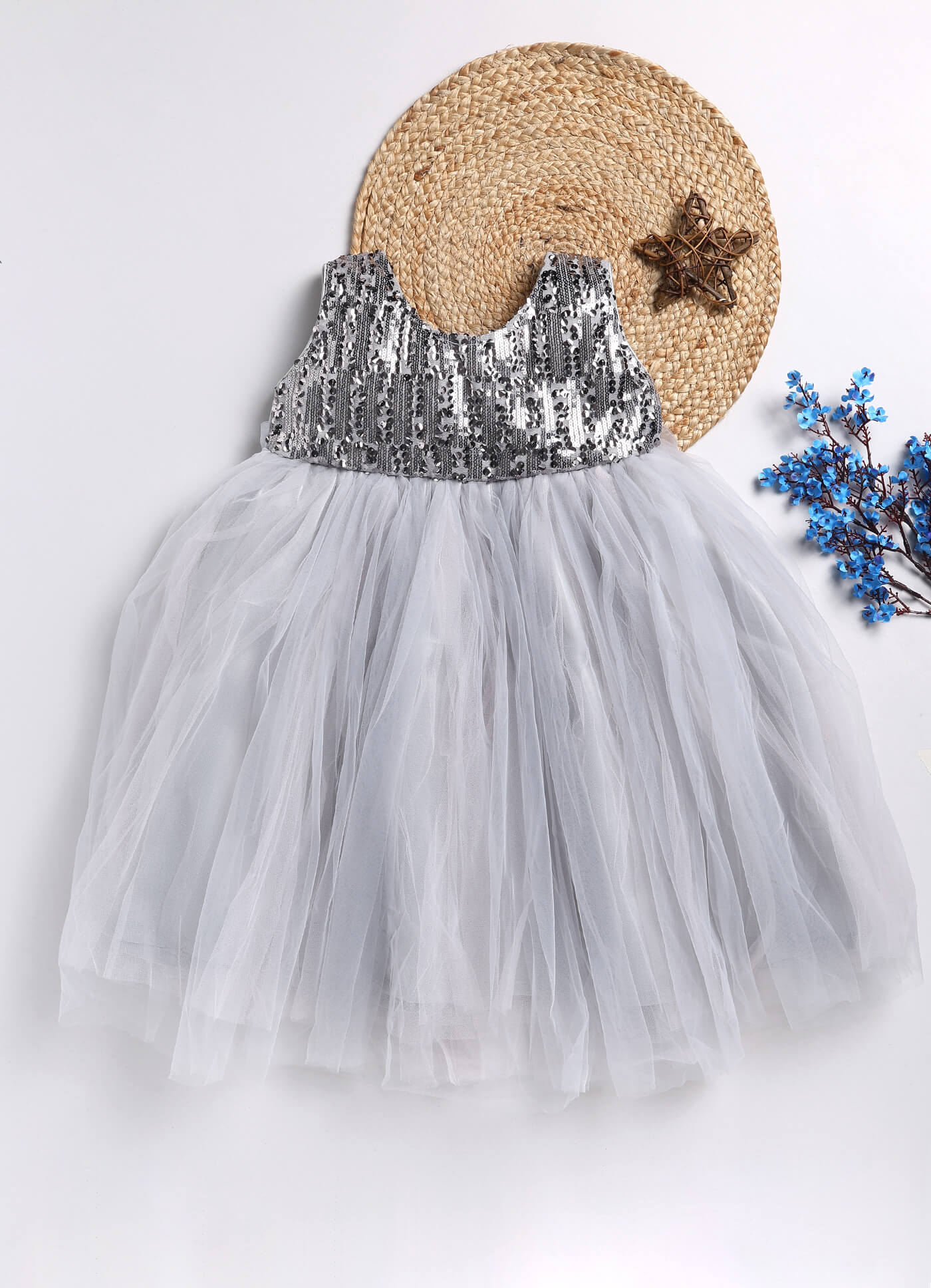 Toonyport Girls Embellished Fit & Flare Dress