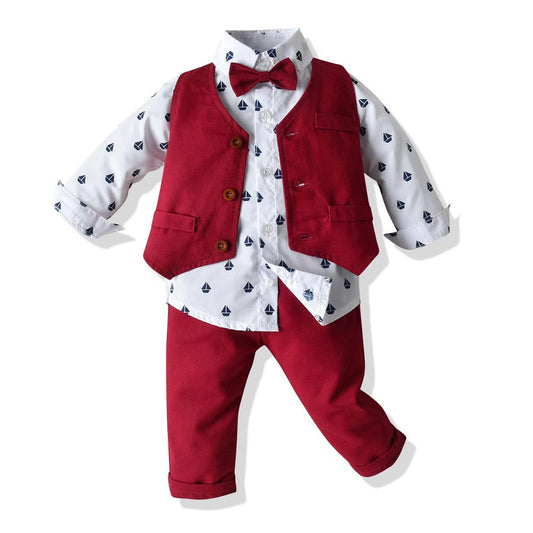 Red Waistcoat Party Set