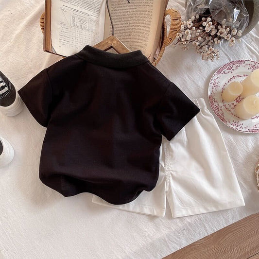 Polo T-shirt and shorts set