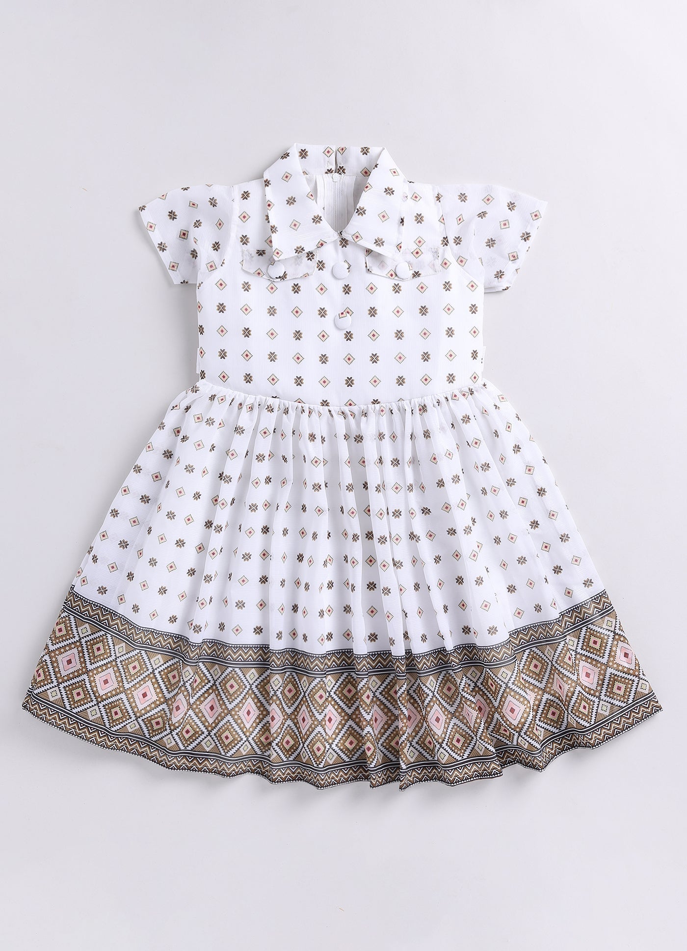 Toonyport Girls Embellished Fit & Flare Dress