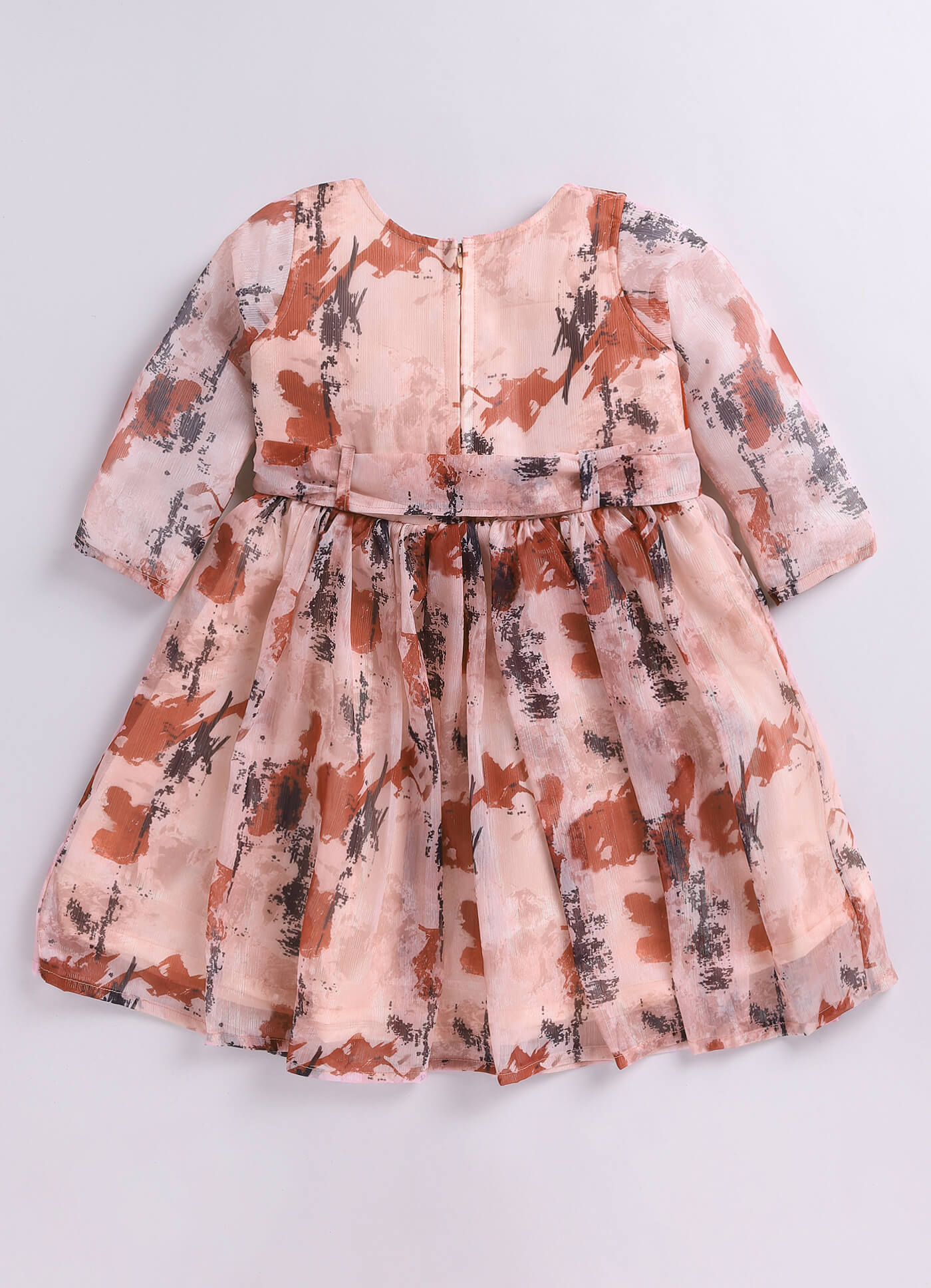 Toonyport Girls Printed Fit & Flare Dress
