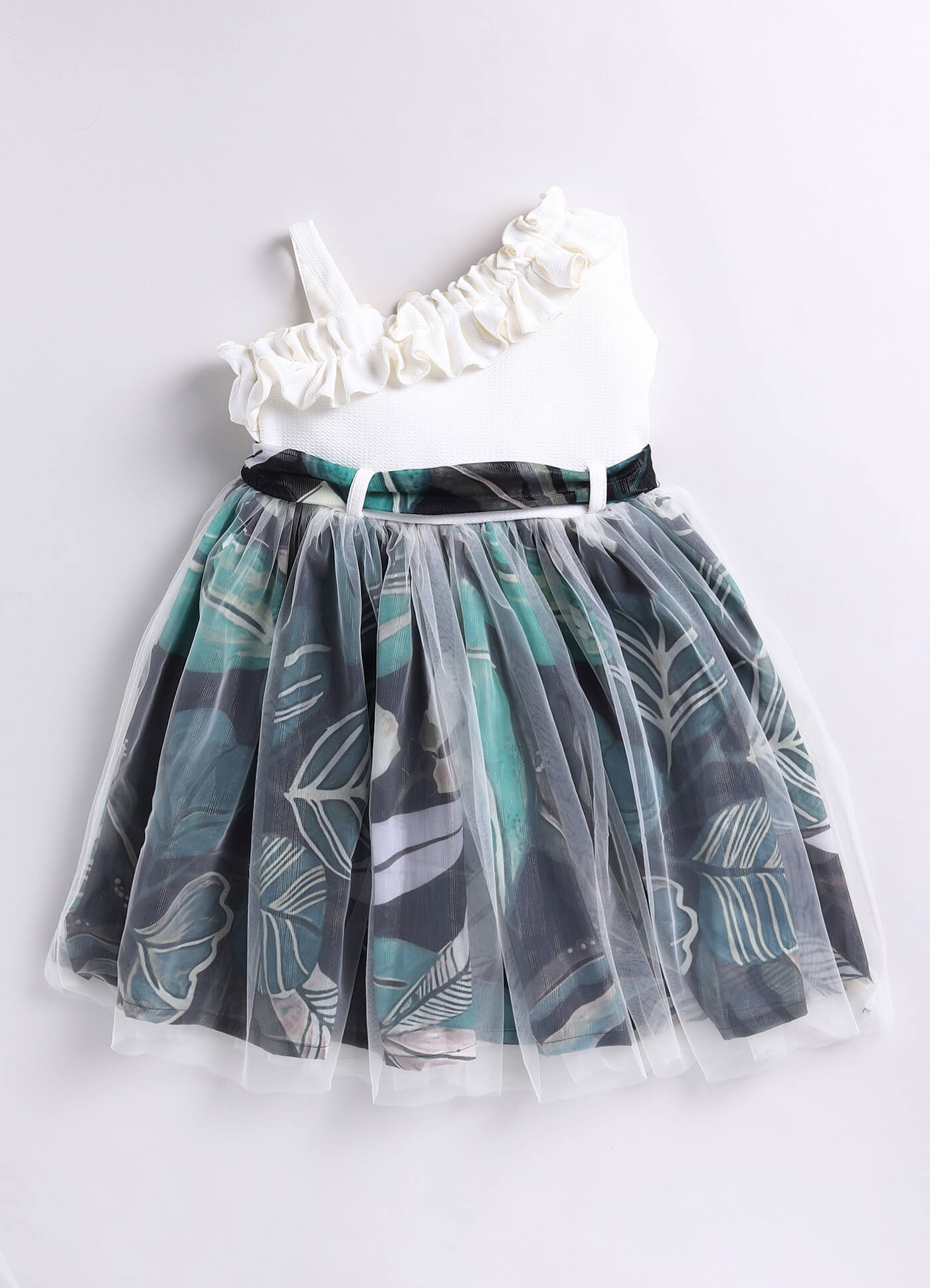 Toonyport Girls Embellished Fit & Flare Dress