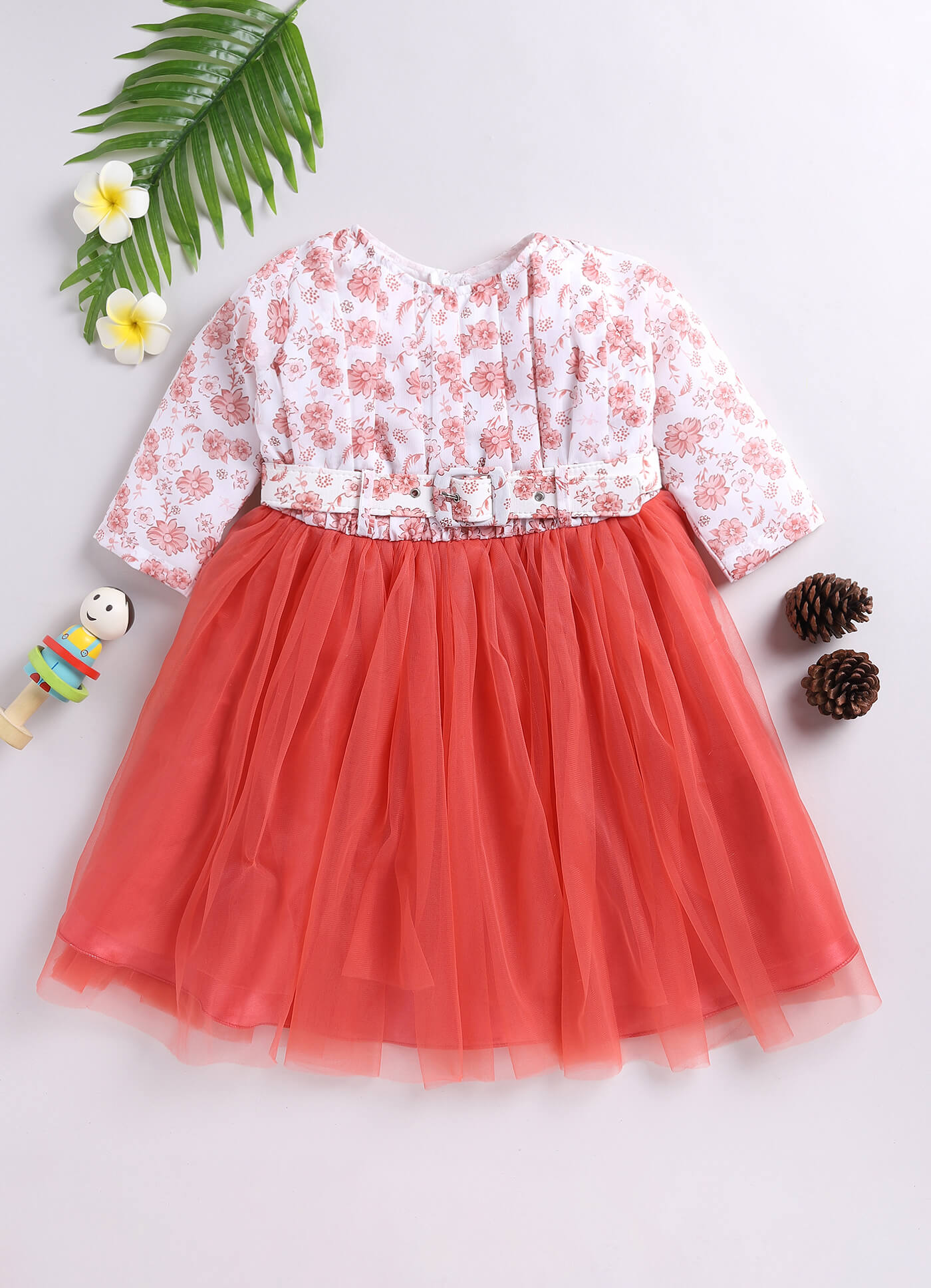 Toonyport Girls Embellished Fit & Flare Dress