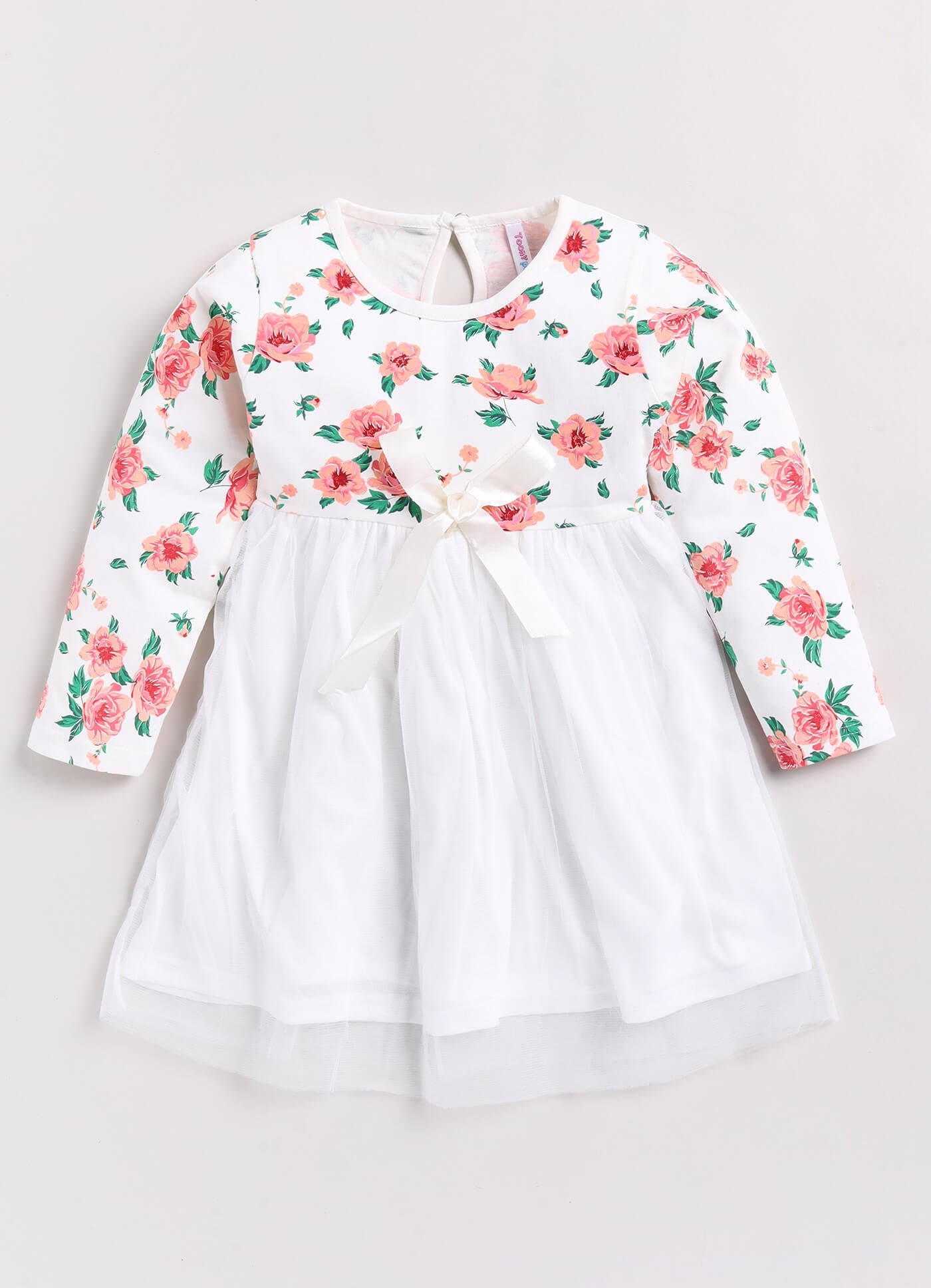 Toonyport Girls Printed Fit & Flare Dress