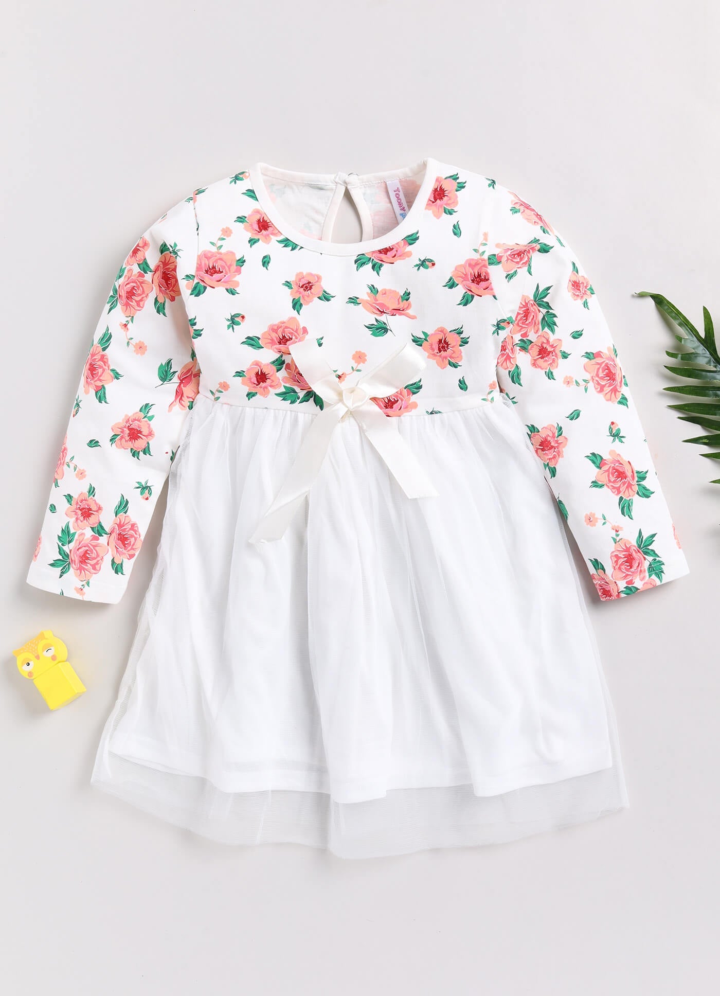 Toonyport Girls Printed Fit & Flare Dress