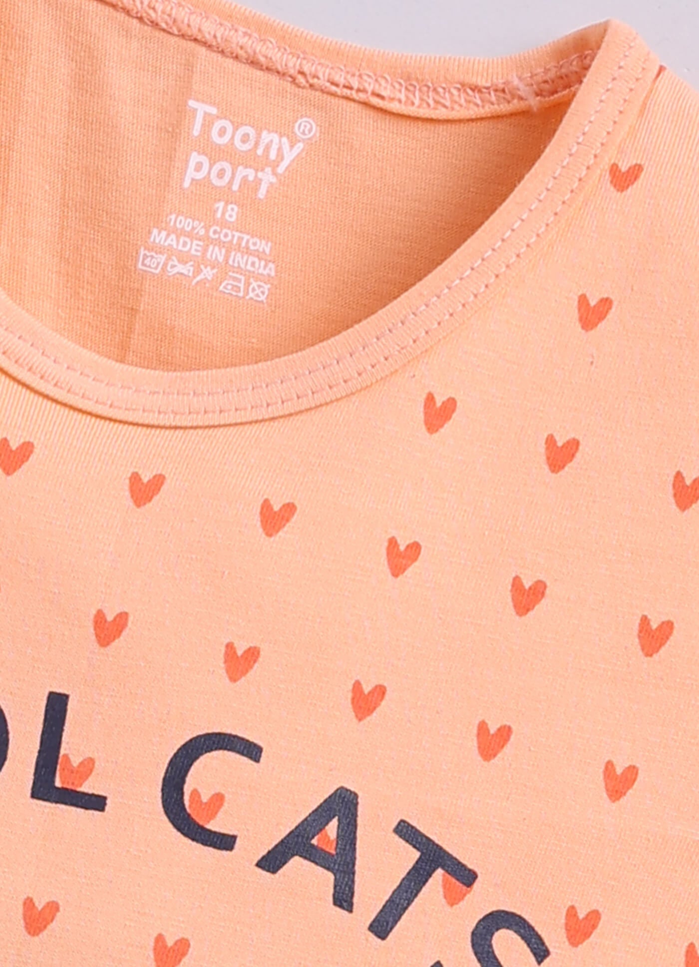 Toonyport Cotton Printed A-line Frocks For Girs