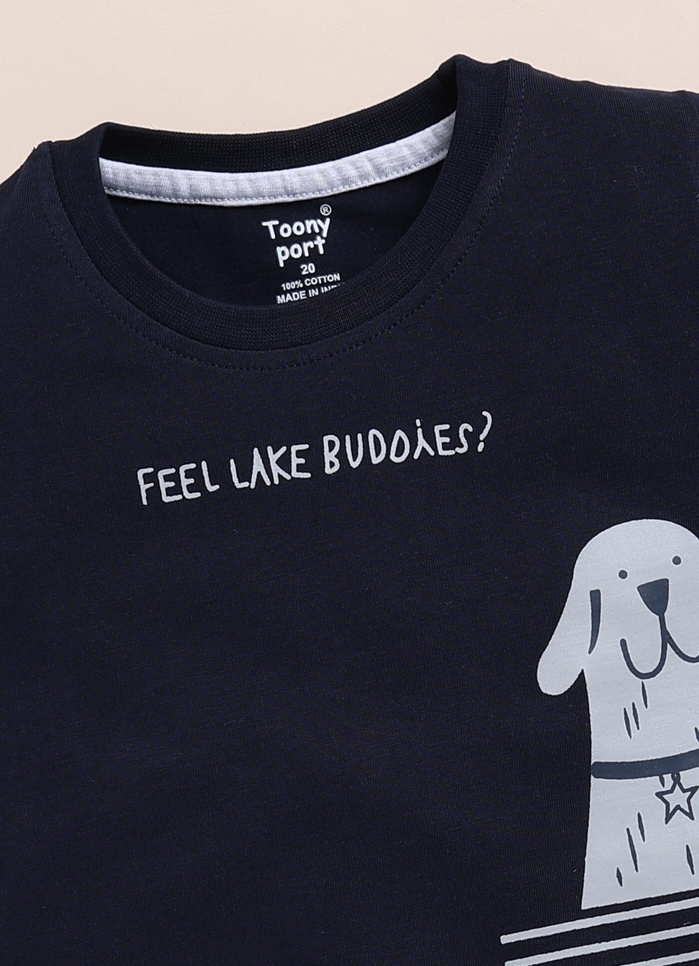 Toonyport Animal Printed Cotton T-shirt & Shorts Summer Set For Boys