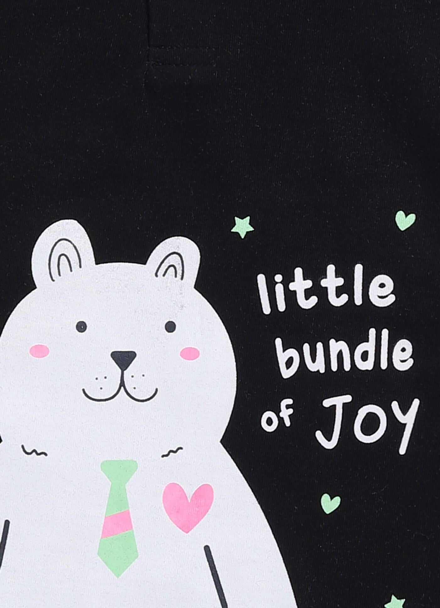 Toonyport Bear Printed Cotton T-Shirt & Shorts Summer Set For Boys