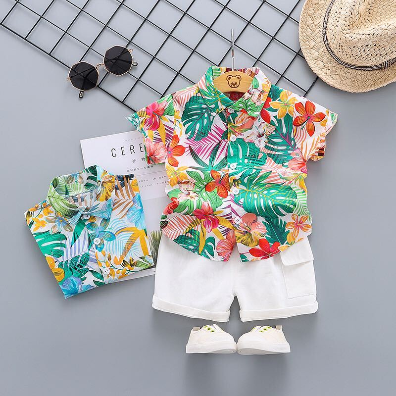 Floral printed summer set