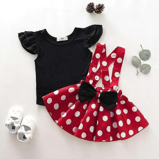 Minnie Mouse Overall Skirt Set