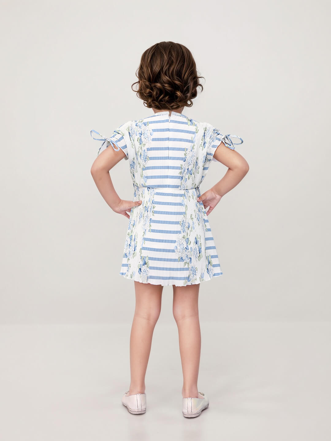 Toonyport Georgette Printed Fit and Flare Frocks for Girls