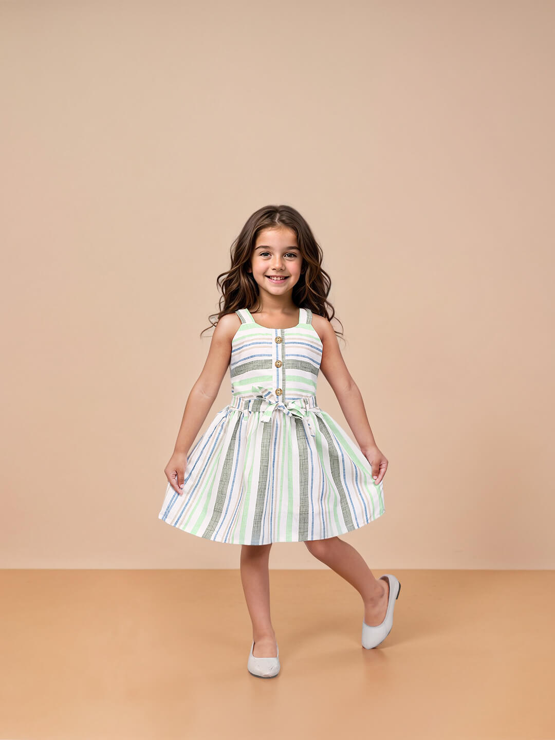 Toonyport Printed Fit and Flare Frocks for Girls