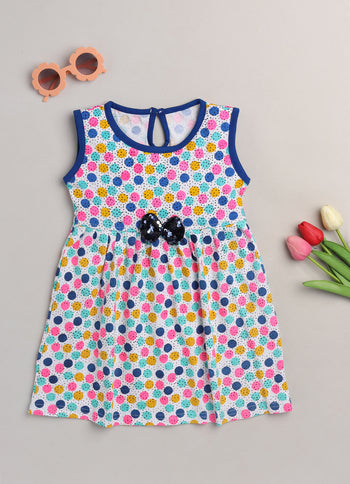 Toonyport Sleeveless Cotton Frock for Girls