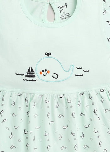 Toonyport Sleeveless Cotton Frock for Girls