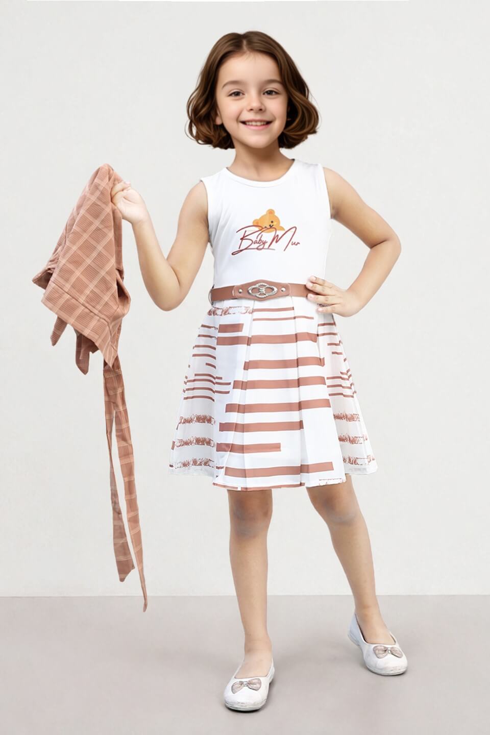 Toonyport Girls - Striped Chic Dress