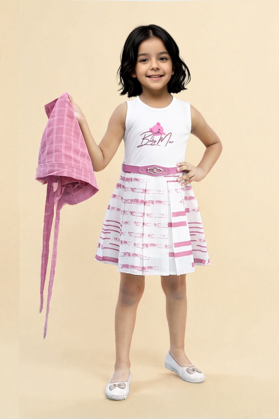 Toonyport Girls - Striped Chic Dress