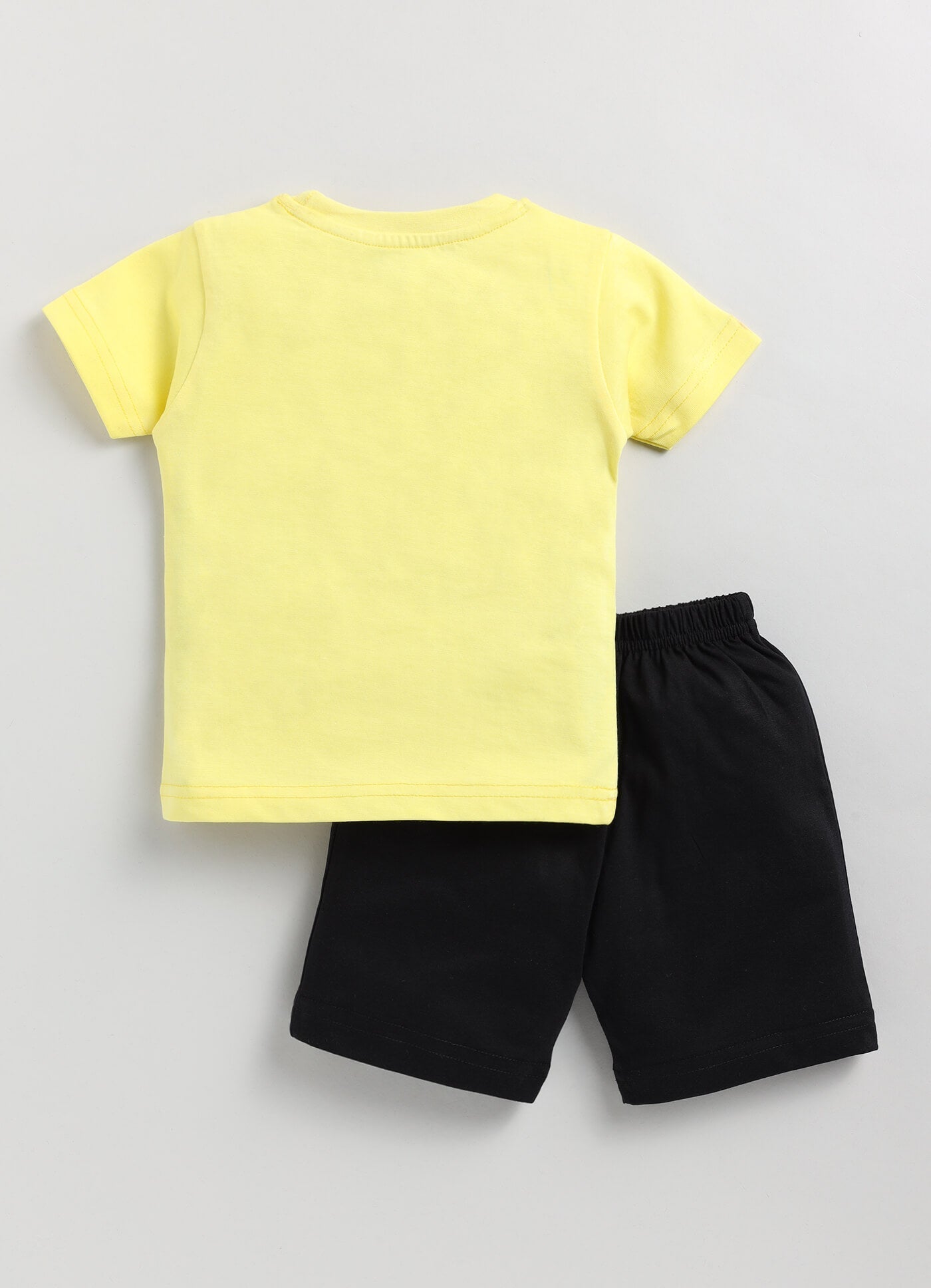 Toonyport Typographic Printed Cotton T-Shirt & Shorts Summer Set For Boys